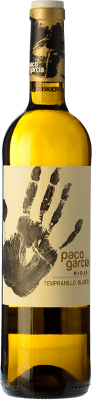 15,95 € Бесплатная доставка | Белое вино Paco García старения D.O.Ca. Rioja Ла-Риоха Испания Tempranillo White бутылка 75 cl