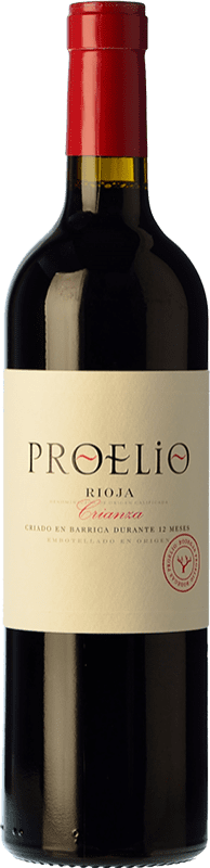 12,95 € 免费送货 | 红葡萄酒 Proelio Crianza — 陈酿 D.O.Ca. Rioja 拉里奥哈 西班牙 Tempranillo — 丹魄, Garnacha — 歌海娜 75 cl
