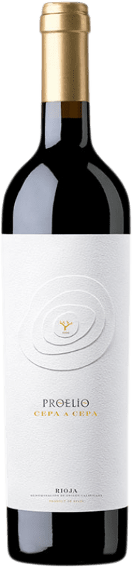 46,95 € Envio grátis | Vinho tinto Proelio Cepa a Cepa Crianza D.O.Ca. Rioja La Rioja Espanha Tempranillo Garrafa 75 cl