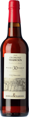 65,95 € Free Shipping | Fortified wine Tradición Oloroso VORS D.O. Manzanilla-Sanlúcar de Barrameda Sanlucar de Barrameda Spain Palomino Fino 30 Years Bottle 75 cl