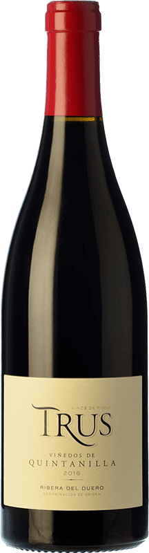 33,95 € Бесплатная доставка | Красное вино Trus Viñedos de Quintanilla Crianza — Крианса D.O. Ribera del Duero Кастилия-Леон Испания Tempranillo — Темпранильо Бутылка 75 cl