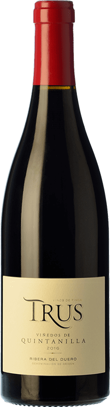 31,95 € Бесплатная доставка | Красное вино Trus Viñedos de Quintanilla старения D.O. Ribera del Duero Кастилия-Леон Испания Tempranillo бутылка 75 cl