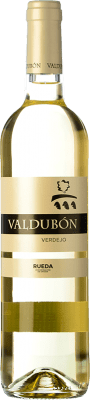 6,95 € 免费送货 | 白酒 Valdubón 橡木 D.O. Rueda 卡斯蒂利亚莱昂 西班牙 Verdejo 瓶子 75 cl