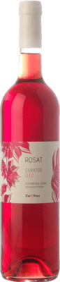 4,95 € Free Shipping | Rosé wine Verge del Pla Cal i Vent Rosat D.O. Costers del Segre Catalonia Spain Tempranillo, Merlot, Syrah, Cabernet Sauvignon Bottle 75 cl