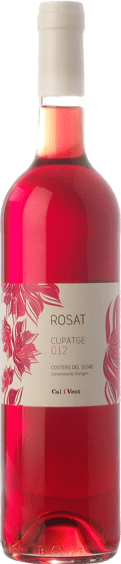 4,95 € Free Shipping | Rosé wine Verge del Pla Cal i Vent Rosat D.O. Costers del Segre Catalonia Spain Tempranillo, Merlot, Syrah, Cabernet Sauvignon Bottle 75 cl