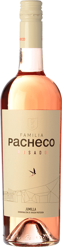 5,95 € Envoi gratuit | Vin rose Viña Elena Familia Pacheco Rosado D.O. Jumilla Castilla La Mancha Espagne Monastrell Bouteille 75 cl