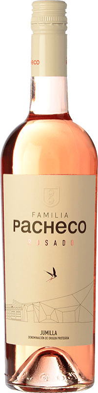 5,95 € Spedizione Gratuita | Vino Rosato Viña Elena Familia Pacheco D.O. Jumilla Castilla-La Mancha Spagna Monastrell Bottiglia 75 cl