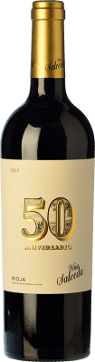41,95 € Kostenloser Versand | Rotwein Viña Salceda 50 Aniversario Reserve D.O.Ca. Rioja La Rioja Spanien Tempranillo Flasche 75 cl