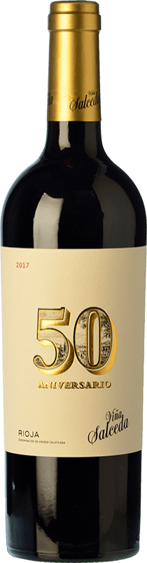 46,95 € Free Shipping | Red Wine Viña Salceda 50 Aniversario Reserve — Aged D.O.Ca. Rioja The Rioja Spain Tempranillo Bottle 75 cl
