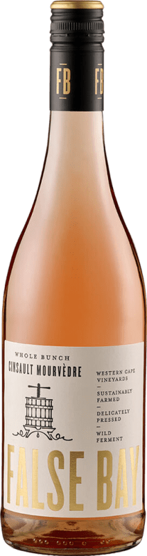 10,95 € Бесплатная доставка | Розовое вино False Bay Whole Bunch Rosé I.G. Stellenbosch Coastal Region Южная Африка Mourvèdre, Cinsault бутылка 75 cl