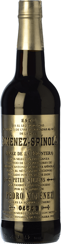 64,95 € 免费送货 | 甜酒 Ximénez-Spínola P.X. Edición Conmemorativa D.O. Manzanilla-Sanlúcar de Barrameda 桑卢卡尔德巴拉梅达 西班牙 Pedro Ximénez 瓶子 75 cl