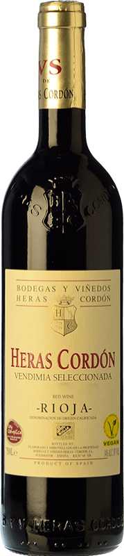 15,95 € Envio grátis | Vinho Tinto Heras Cordón VS Vendimia Seleccionada — Vindima Selecionada Crianza D.O.Ca. Rioja La Rioja Espanha Tempranillo, Graciano, Mazuelo 75 cl