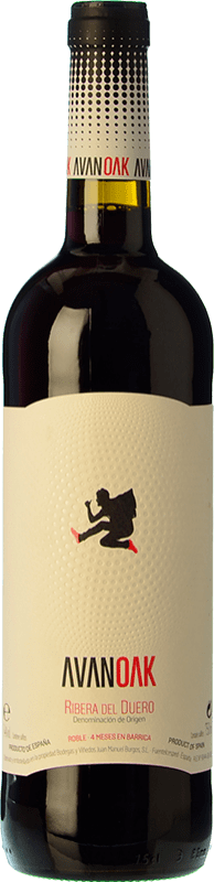 6,95 € Бесплатная доставка | Красное вино Juan Manuel Burgos Avan OK Дуб D.O. Ribera del Duero Кастилия-Леон Испания Tempranillo бутылка 75 cl