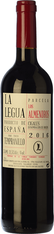 14,95 € Kostenloser Versand | Rotwein La Legua Parcela Los Almendros Alterung D.O. Cigales Kastilien und León Spanien Tempranillo Flasche 75 cl