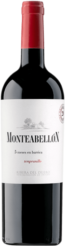 12,95 € Бесплатная доставка | Красное вино Monteabellón 5 Meses Дуб D.O. Ribera del Duero Кастилия-Леон Испания Tempranillo — Темпранильо Бутылка 75 cl