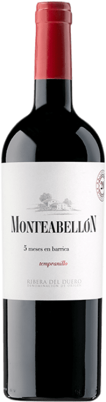 10,95 € 送料無料 | 赤ワイン Monteabellón 5 Meses オーク D.O. Ribera del Duero カスティーリャ・イ・レオン スペイン Tempranillo ボトル 75 cl