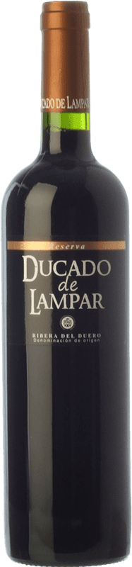 14,95 € 免费送货 | 红酒 Monte Aixa Ducado de Lampar 预订 D.O. Ribera del Duero 卡斯蒂利亚莱昂 西班牙 Tempranillo 瓶子 75 cl