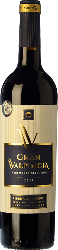 14,95 € Бесплатная доставка | Красное вино Valpincia Gran Valpincia старения D.O. Ribera del Duero Кастилия-Леон Испания Tempranillo бутылка 75 cl