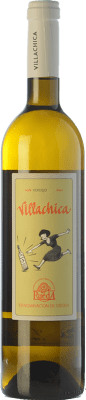 9,95 € Spedizione Gratuita | Vino bianco Palacio de Villachica D.O. Rueda Castilla y León Spagna Verdejo Bottiglia 75 cl