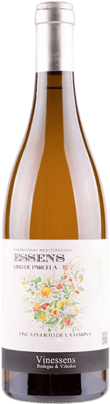 10,95 € Envío gratis | Vino Blanco Vinessens Essens Crianza D.O. Alicante Comunidad Valenciana España Chardonnay Eco — Ecológico Botella 75 cl