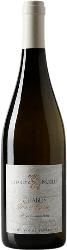 26,95 € Spedizione Gratuita | Vino bianco Charly Nicolle Per Aspera A.O.C. Chablis Borgogna Francia Chardonnay Bottiglia 75 cl