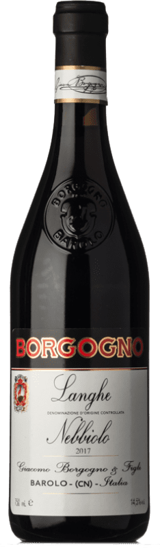 22,95 € Envío gratis | Vino Tinto Virna Borgogno D.O.C. Langhe Piemonte Italia Nebbiolo 75 cl