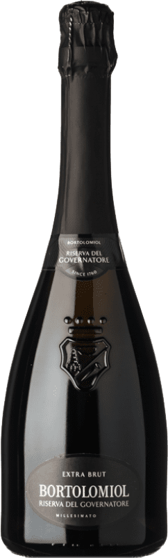 11,95 € 免费送货 | 白起泡酒 Bortolomiol Riserva del Governatore 额外的香味 预订 I.G.T. Veneto 威尼托 意大利 Pinot Black, Chardonnay 瓶子 75 cl