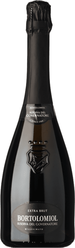 12,95 € Kostenloser Versand | Weißer Sekt Bortolomiol Governatore Extra Brut Reserve — Gereift I.G.T. Veneto Venetien Italien Pinot Noir — Spätburgunder, Chardonnay Flasche 75 cl