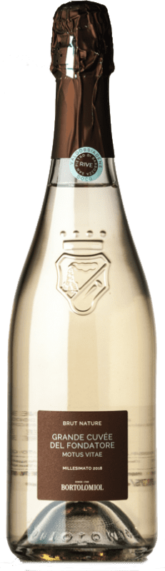 18,95 € Free Shipping | White sparkling Bortolomiol Motus Vitae Brut Nature D.O.C.G. Prosecco di Conegliano-Valdobbiadene Veneto Italy Glera Bottle 75 cl