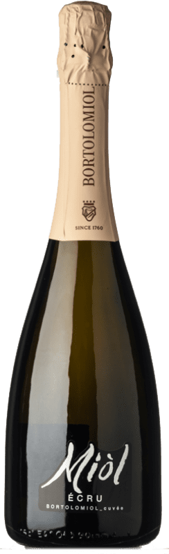 7,95 € 送料無料 | 白スパークリングワイン Bortolomiol Miol Écru Cuvée Extradry 余分な乾燥 I.G.T. Veneto ベネト イタリア Chardonnay, Glera, Perera ボトル 75 cl