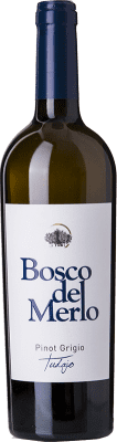 12,95 € Free Shipping | White Wine Bosco del Merlo Tudajo I.G.T. Venezia Veneto Italy Pinot Gris Eco — Organic 75 cl