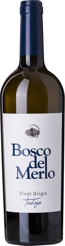 12,95 € Envio grátis | Vinho branco Bosco del Merlo Tudajo I.G.T. Venezia Vêneto Itália Pinot Cinza Garrafa 75 cl