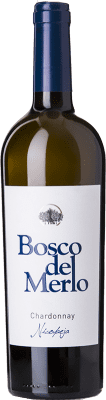 12,95 € Spedizione Gratuita | Vino bianco Bosco del Merlo Nicopeja I.G.T. Venezia Veneto Italia Chardonnay Bottiglia 75 cl