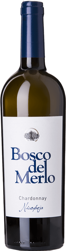 11,95 € Kostenloser Versand | Weißwein Bosco del Merlo Nicopeja I.G.T. Venezia Venetien Italien Chardonnay Flasche 75 cl