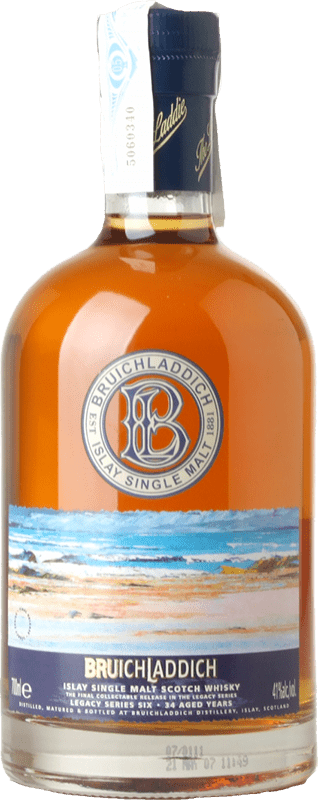381,95 € Envío gratis | Whisky Single Malt Bruichladdich Legacy Series Six 34 Islay Reino Unido Botella 70 cl