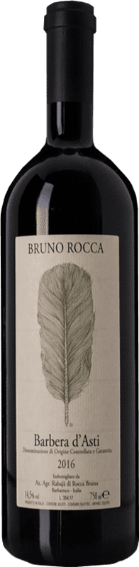 21,95 € Бесплатная доставка | Красное вино Bruno Rocca D.O.C. Barbera d'Asti Пьемонте Италия Barbera бутылка 75 cl