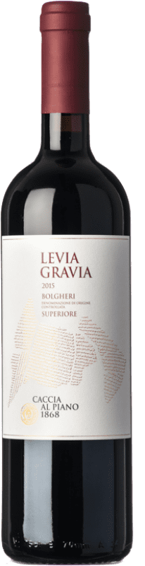 36,95 € Envoi gratuit | Vin Rouge Caccia al Piano Levia Gravia Supérieur D.O.C. Bolgheri Toscane Italie Merlot, Cabernet Sauvignon, Cabernet Franc Bouteille 75 cl