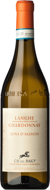 12,95 € 免费送货 | 白酒 Cà del Baio Luna d'Agosto D.O.C. Langhe 皮埃蒙特 意大利 Chardonnay 瓶子 75 cl