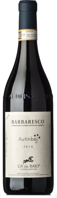31,95 € 免费送货 | 红酒 Cà del Baio Autinbej D.O.C.G. Barbaresco 皮埃蒙特 意大利 Nebbiolo 瓶子 75 cl