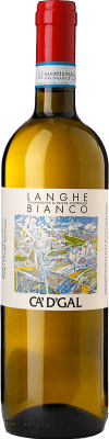 15,95 € Free Shipping | White Wine Ca' d' Gal D.O.C. Langhe Piemonte Italy Chardonnay, Sauvignon 75 cl