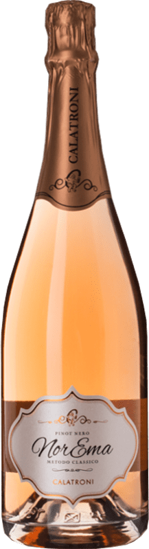 29,95 € Free Shipping | Rosé Sparkling Wine Calatroni Norema Extra Brut Classic, Rosé D.O.C. Oltrepò Pavese Lombardia Italy Pinot Noir 75 cl