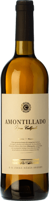 27,95 € Free Shipping | Fortified wine Callejuela Amontillado Origen D.O. Manzanilla-Sanlúcar de Barrameda Sanlucar de Barrameda Spain Palomino Fino Bottle 75 cl