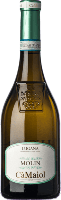 21,95 € Бесплатная доставка | Белое вино Cà Maiol Molin D.O.C. Lugana Ломбардии Италия Trebbiano di Lugana Органический бутылка 75 cl