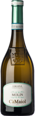 24,95 € Kostenloser Versand | Weißwein Cà Maiol Molin D.O.C. Lugana Lombardei Italien Trebbiano di Lugana Flasche 75 cl