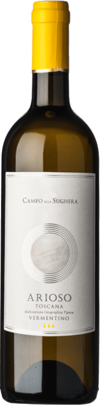 15,95 € Envío gratis | Vino blanco Campo alla Sughera Arioso I.G.T. Toscana Toscana Italia Vermentino Botella 75 cl