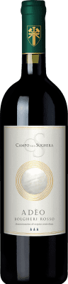 29,95 € Free Shipping | Red Wine Campo alla Sughera Adèo D.O.C. Bolgheri Tuscany Italy Merlot, Cabernet Sauvignon 75 cl