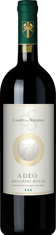 29,95 € Envio grátis | Vinho Tinto Campo alla Sughera Adèo D.O.C. Bolgheri Tuscany Itália Merlot, Cabernet Sauvignon 75 cl
