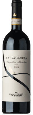 127,95 € Free Shipping | Red wine Canalicchio di Sopra La Casaccia D.O.C.G. Brunello di Montalcino Tuscany Italy Sangiovese Bottle 75 cl