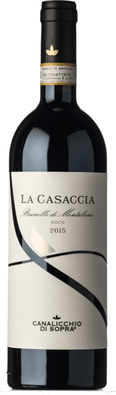 106,95 € Free Shipping | Red wine Canalicchio di Sopra La Casaccia D.O.C.G. Brunello di Montalcino Tuscany Italy Sangiovese Bottle 75 cl