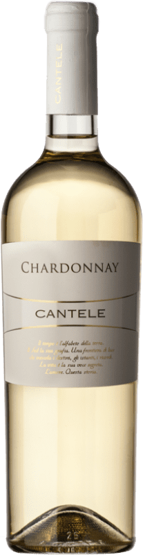 10,95 € Бесплатная доставка | Белое вино Cantele I.G.T. Salento Апулия Италия Chardonnay бутылка 75 cl